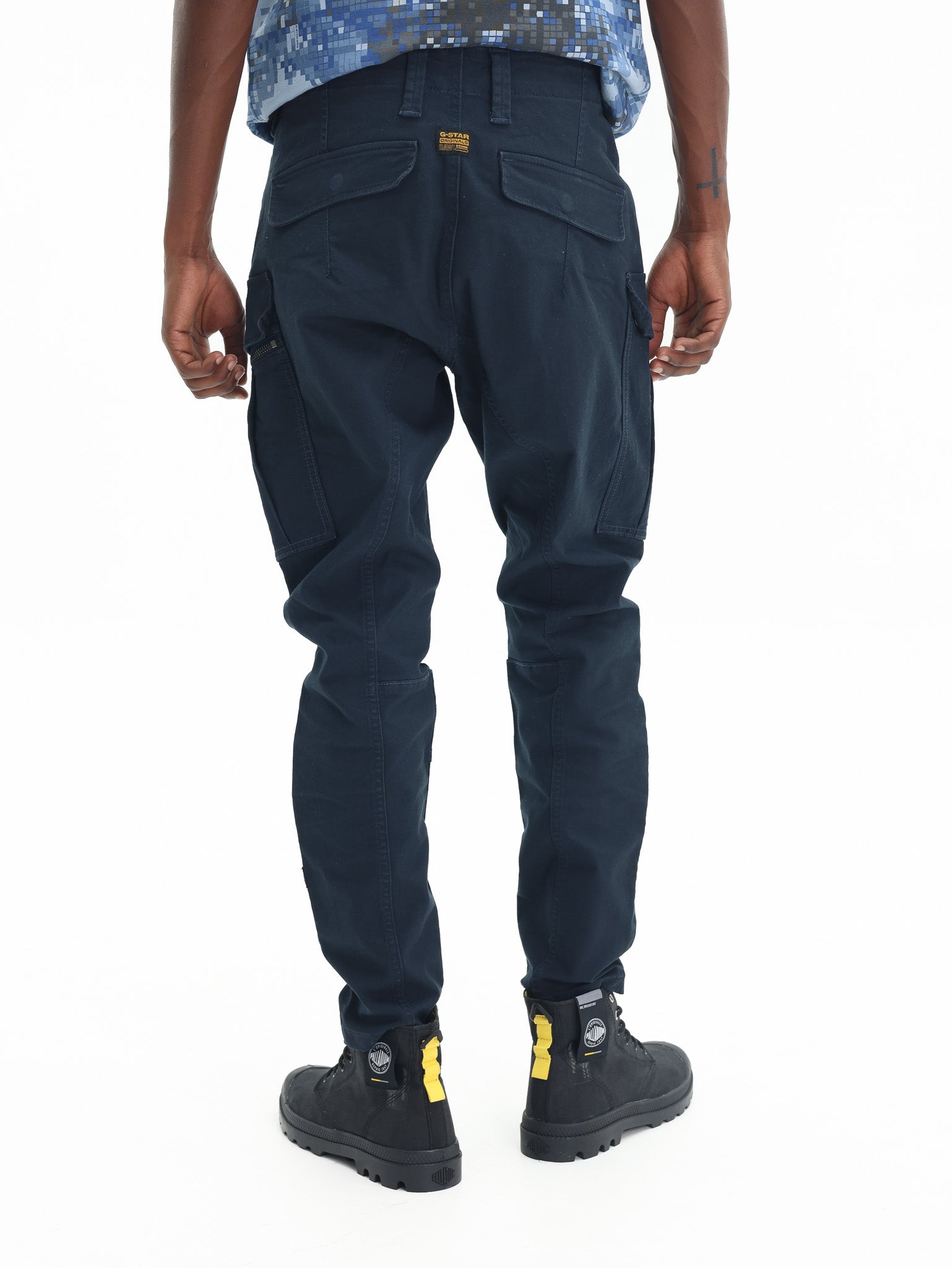 G Star Cargo Pants Zip Pkt 3D Skinny 2.0 Navy